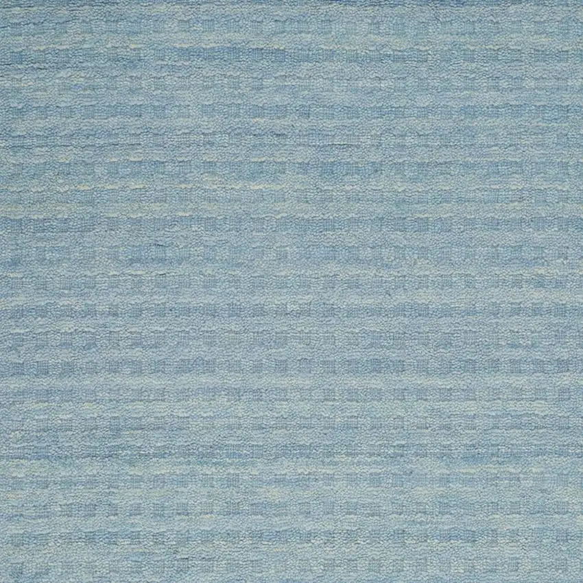Sky Blue Wool Area Rug Photo 3