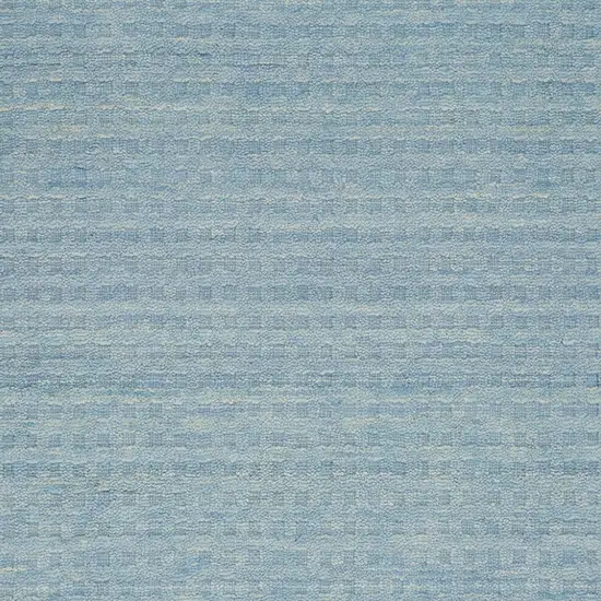 Sky Blue Wool Area Rug Photo 7