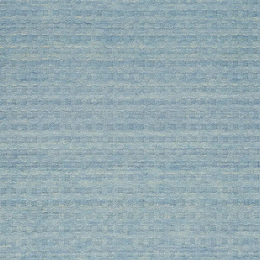 Sky Blue Wool Area Rug Photo 7