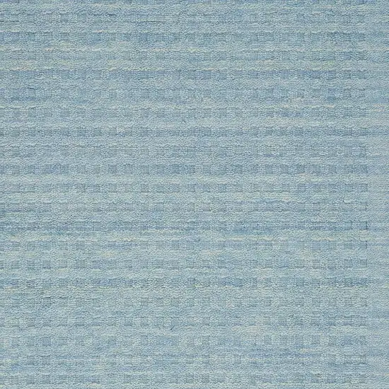 Sky Blue Wool Area Rug Photo 8