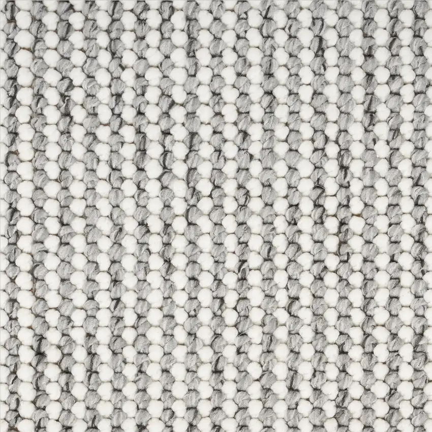 Slate Blue Abstract Area Rug With Fringe Photo 1