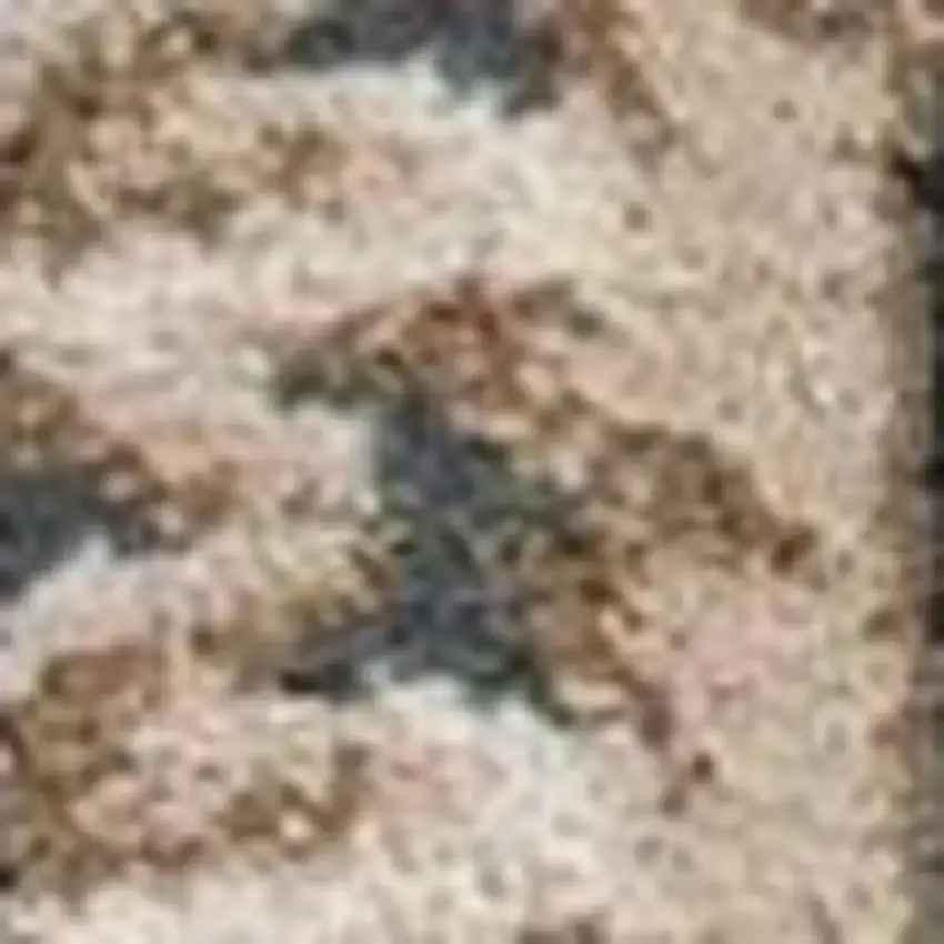 Slate Blue Red And Ivory Floral Medallion Area Rug Photo 7