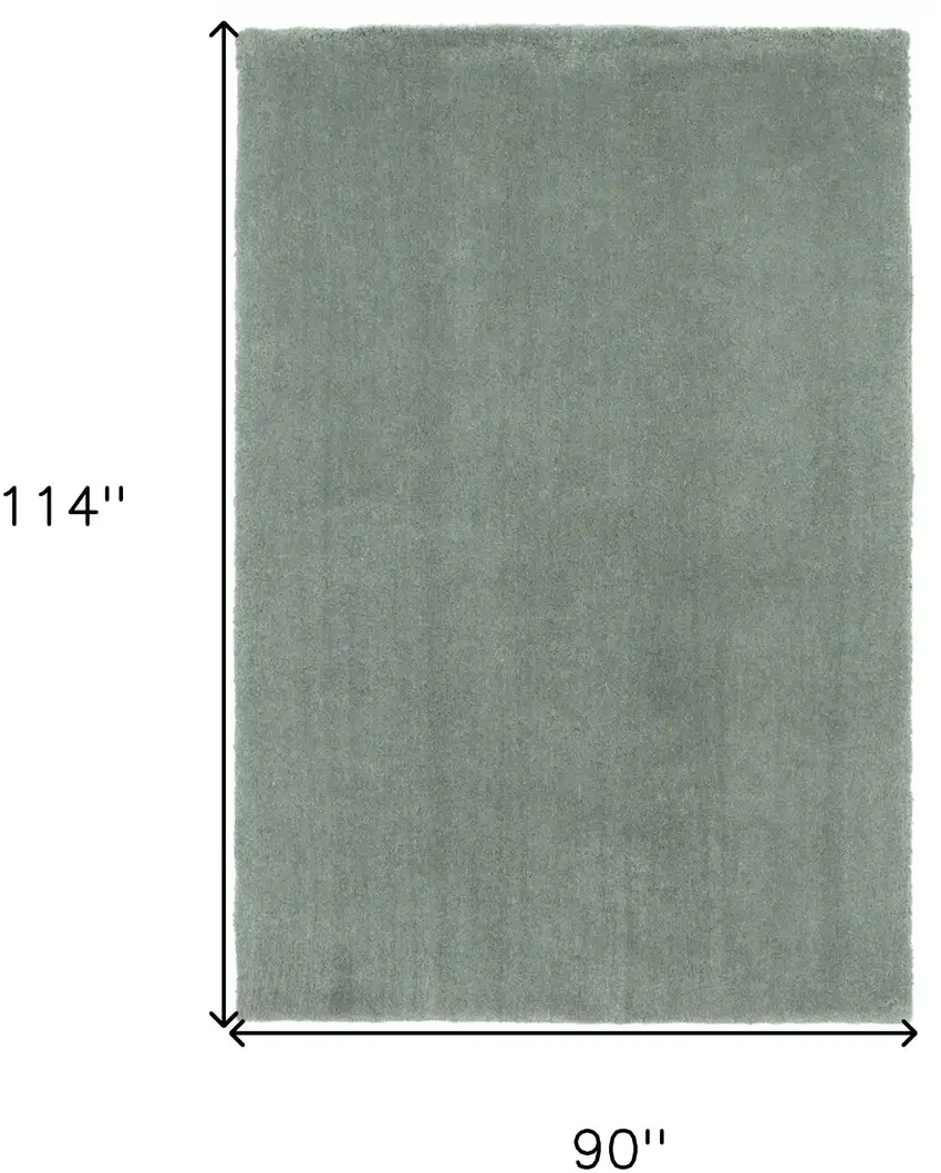 8'X10' Slate Blue Indoor Shag Rug Photo 6