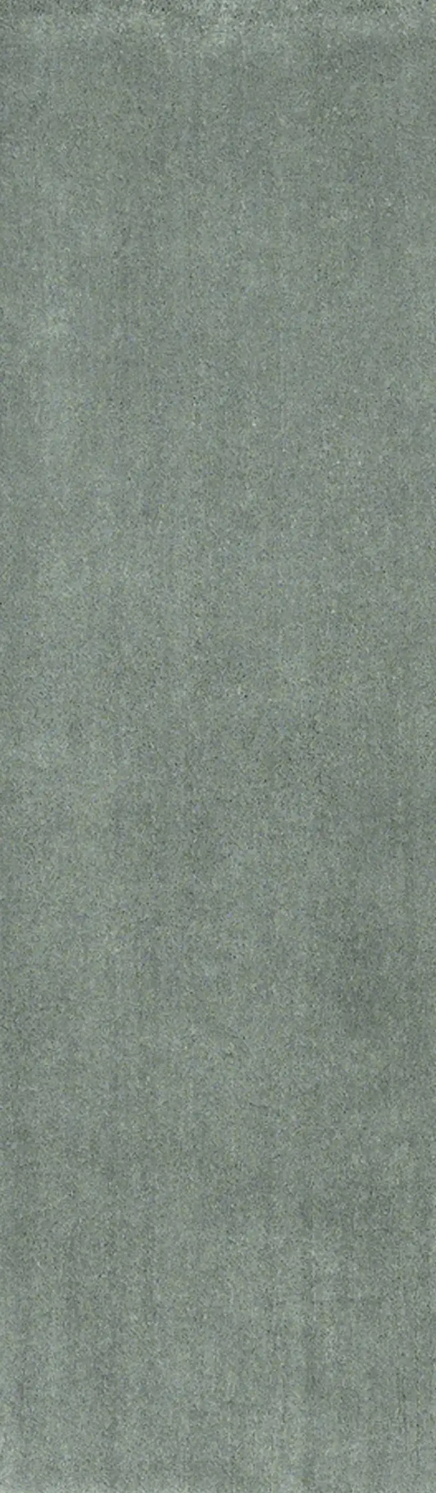 Slate Blue Indoor Shag Runner Rug Photo 1