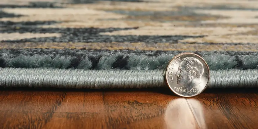 Slate Blue Machine Woven Pinegrove Lodge Indoor Area Rug Photo 8
