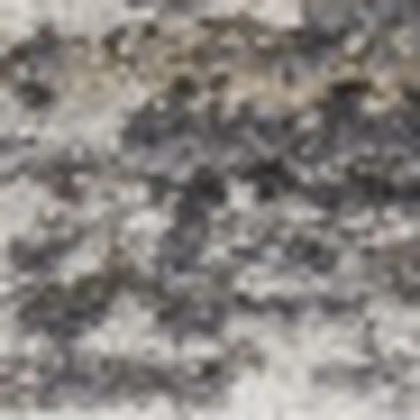 Slate Gray Brown And Ivory Floral Distressed Area Rug With Fringe Photo 4