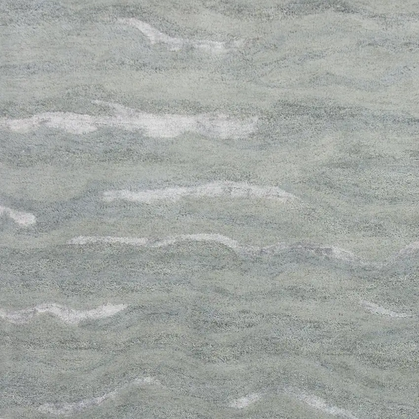 Slate Grey Hand Tufted Abstract Indoor Area Rug Photo 4