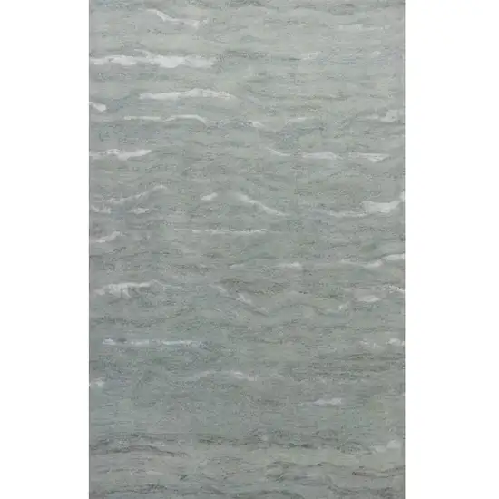 9'X12' Slate Grey Hand Tufted Abstract Indoor Area Rug Photo 2