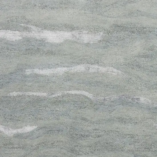 Slate Grey Hand Tufted Abstract Indoor Area Rug Photo 1