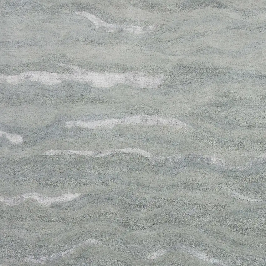 Slate Grey Hand Tufted Abstract Indoor Area Rug Photo 2