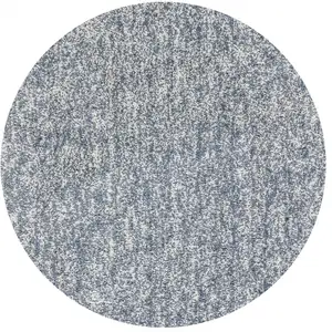 Photo of Slate Grey Heather Round Indoor Shag Rug