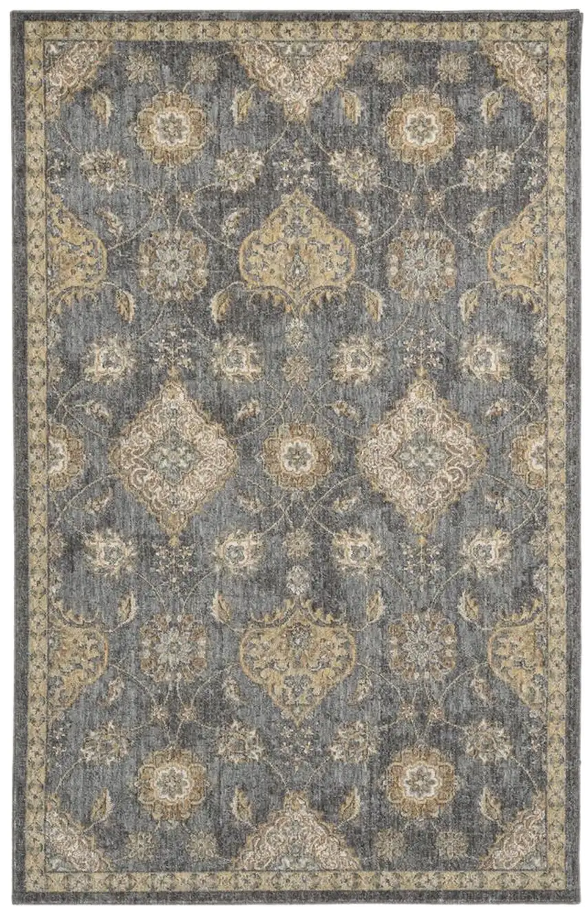 63 X 91 Slate Grey Wool Rug Photo 2