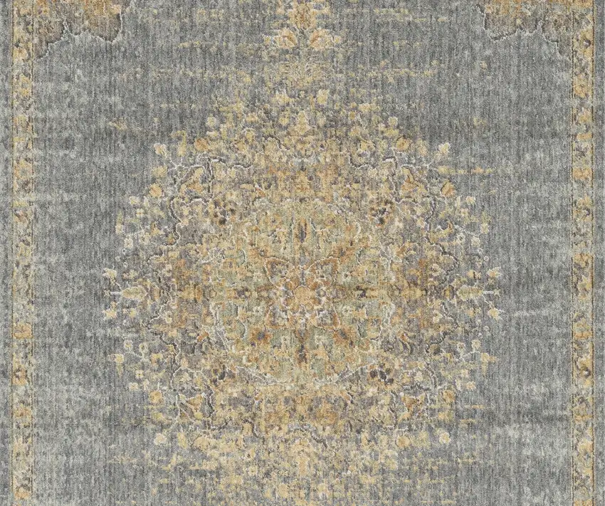 Slate Grey Wool Rug Photo 3