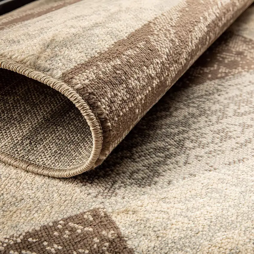 Slate Patchwork Power Loom Stain Resistant Area Rug Photo 4