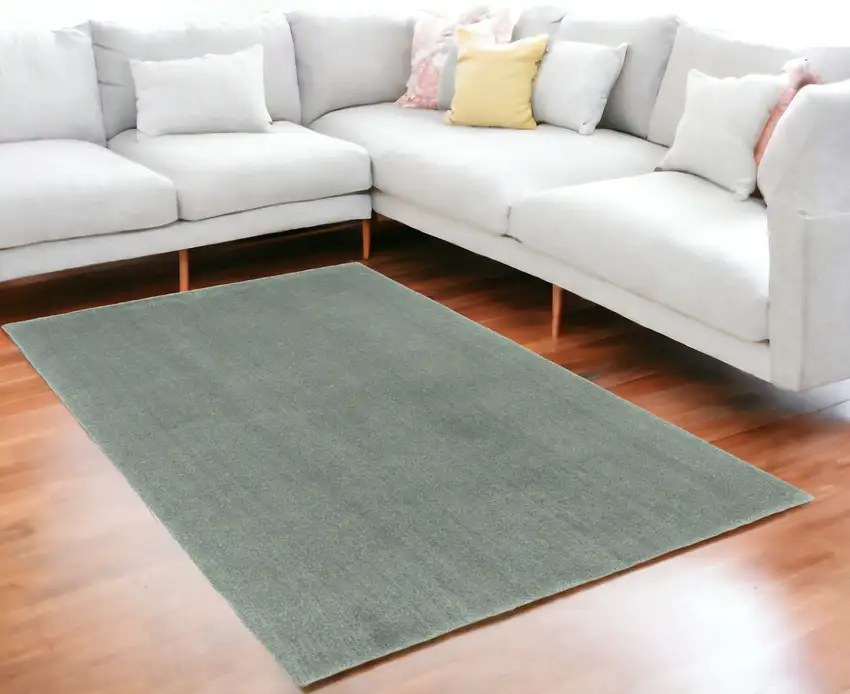 Slate Plain Indoor Area Rug Photo 1