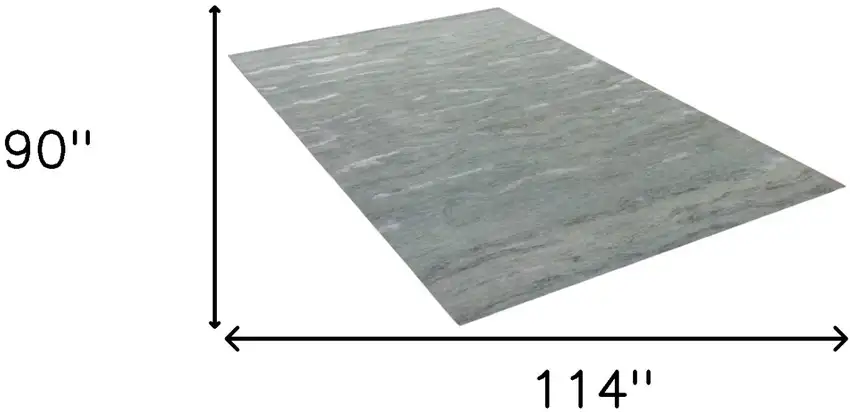 90 X 114 Slate Wool Or Viscose Rug Photo 3
