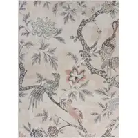 Photo of Soft Beige Birds and Trees Area Rug