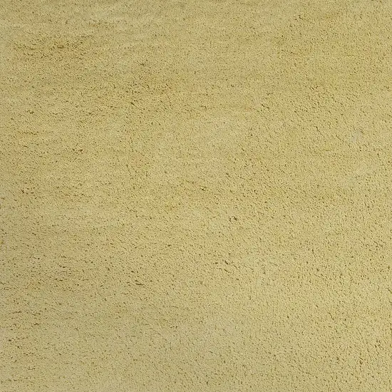 Solid Color Canary Yellow Shag Area Rug Photo 3