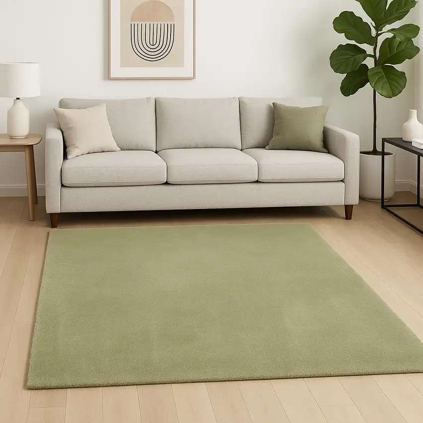 Sage Shag Hand Woven Area Rug Photo 1