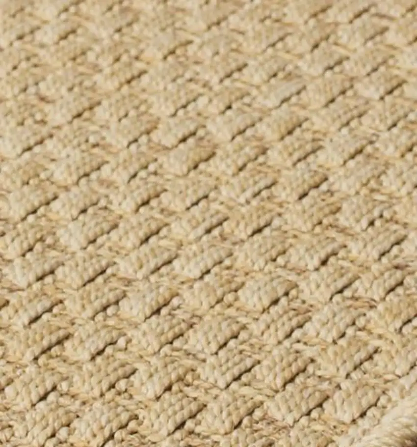8' X 8' Beige Round Indoor Outdoor Area Rug Photo 7