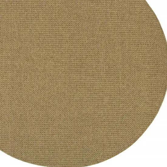 Tan Round Indoor Outdoor Area Rug Photo 4