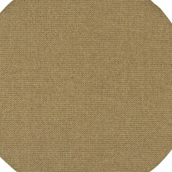 Tan Round Indoor Outdoor Area Rug Photo 5