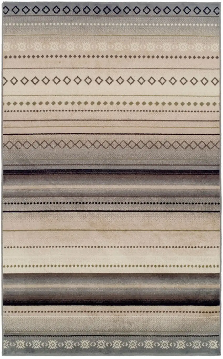 Southwest Geometric Stain Resistant Area Rug Photo 1