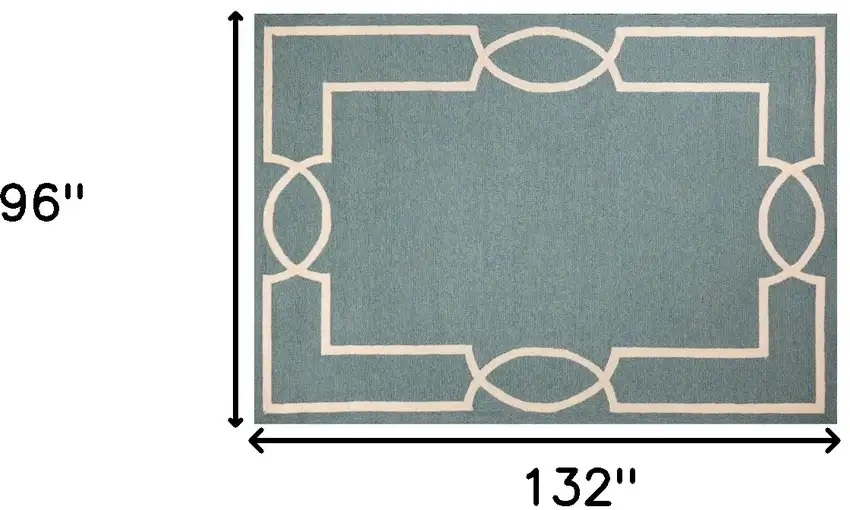 Gray and Ivory Handmade Indoor Outdoor Area Rug Photo 3