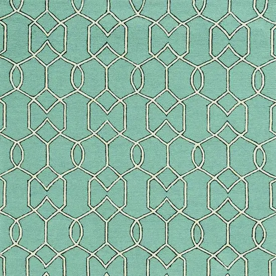 Green Moroccan Indoor Outdoor Area Rug Photo 5