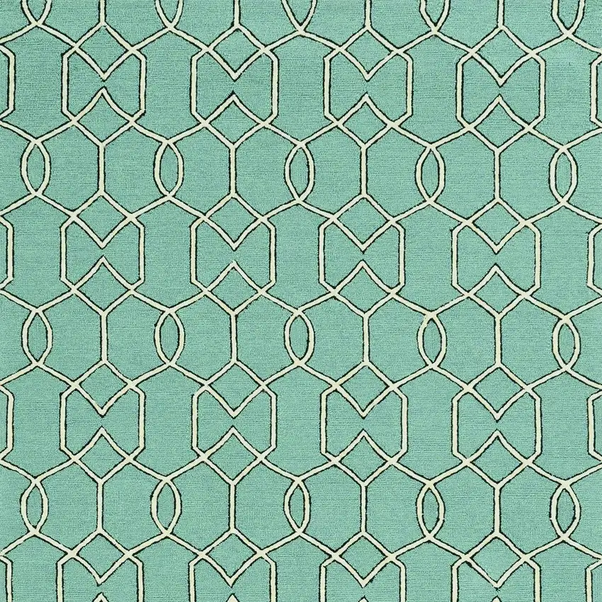 Green Moroccan Indoor Outdoor Area Rug Photo 5