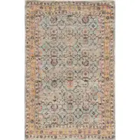 Photo of Spa Green Hand Woven Floral Indoor Accent Rug