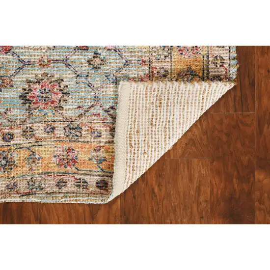 Spa Green Hand Woven Floral Indoor Accent Rug Photo 5
