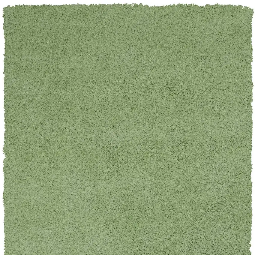 Green Shag Hand Woven Area Rug Photo 5