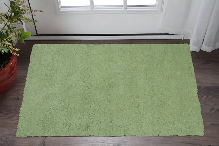 Spearmint Green Indoor Shag Rug Photo 4