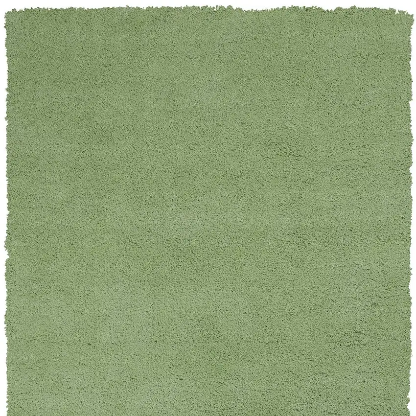 Green Shag Hand Woven Area Rug Photo 5