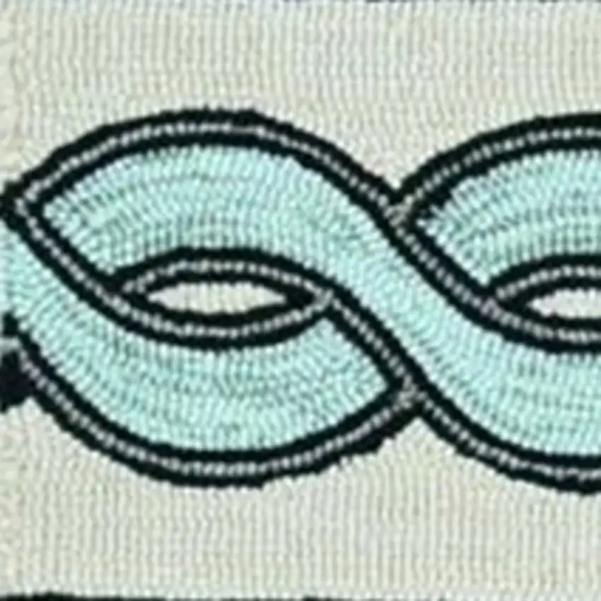 Ivory Tribal Hand Hooked Area Rug Photo 6