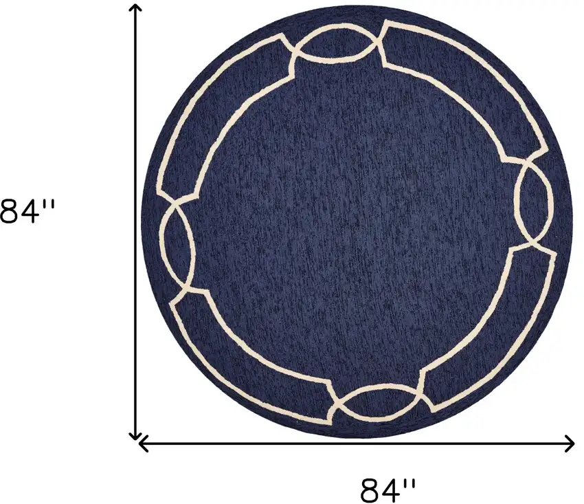 Square   UV treated Polypropylene Ocean Area Rug Photo 7
