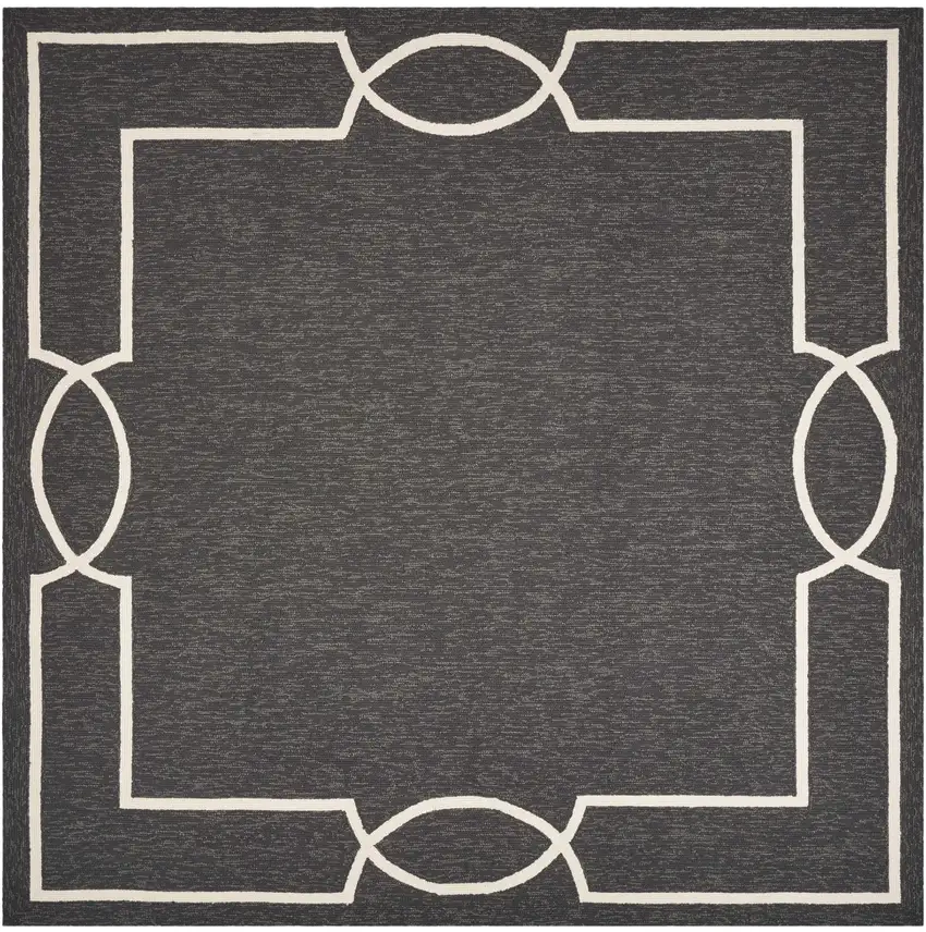7' Square   Uv Treated Polypropylene Onyx Area Rug Photo 2