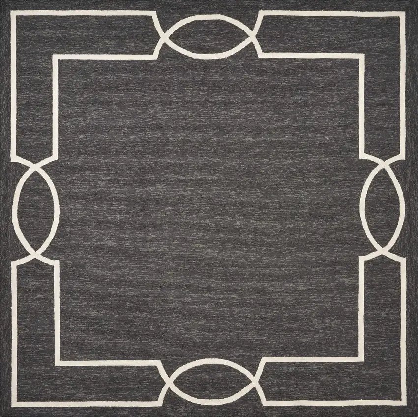 Square   UV treated Polypropylene Onyx Area Rug Photo 1