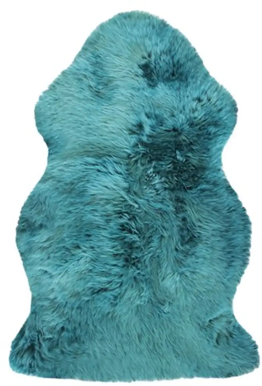 Steel Blue New Zealand Natural Sheepskin Rug Photo 2