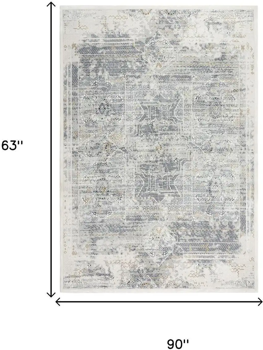 Stone Beige And Ivory Abstract Area Rug Photo 6