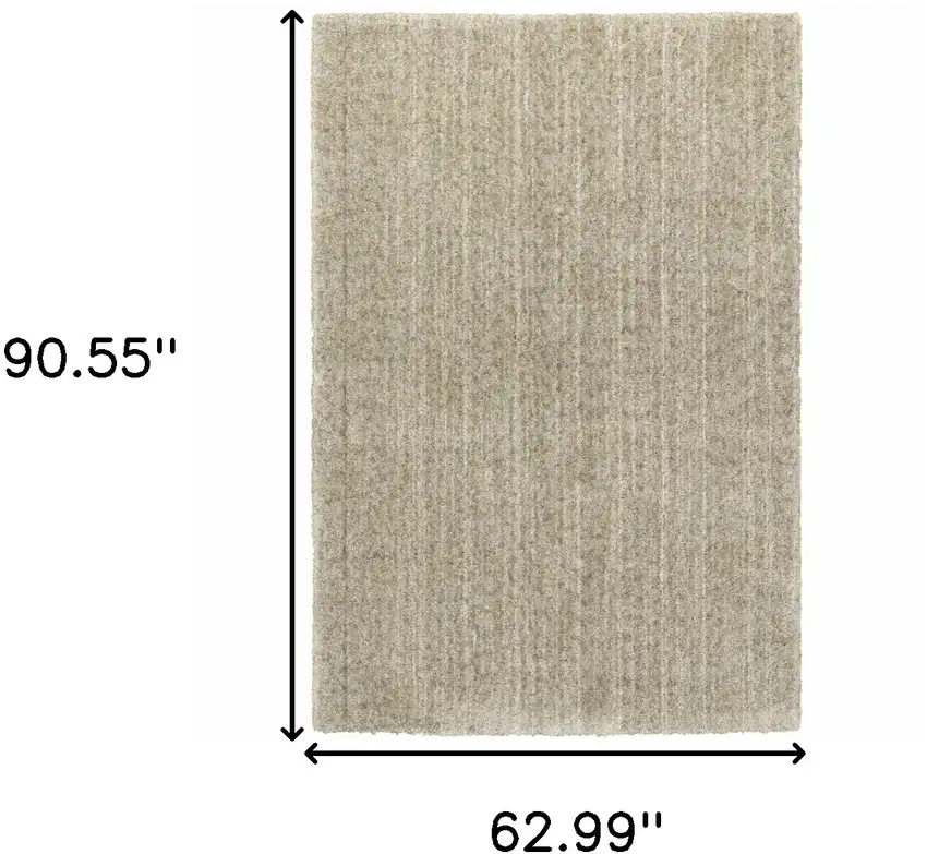 Stone Shag Power Loom Stain Resistant Area Rug Photo 10