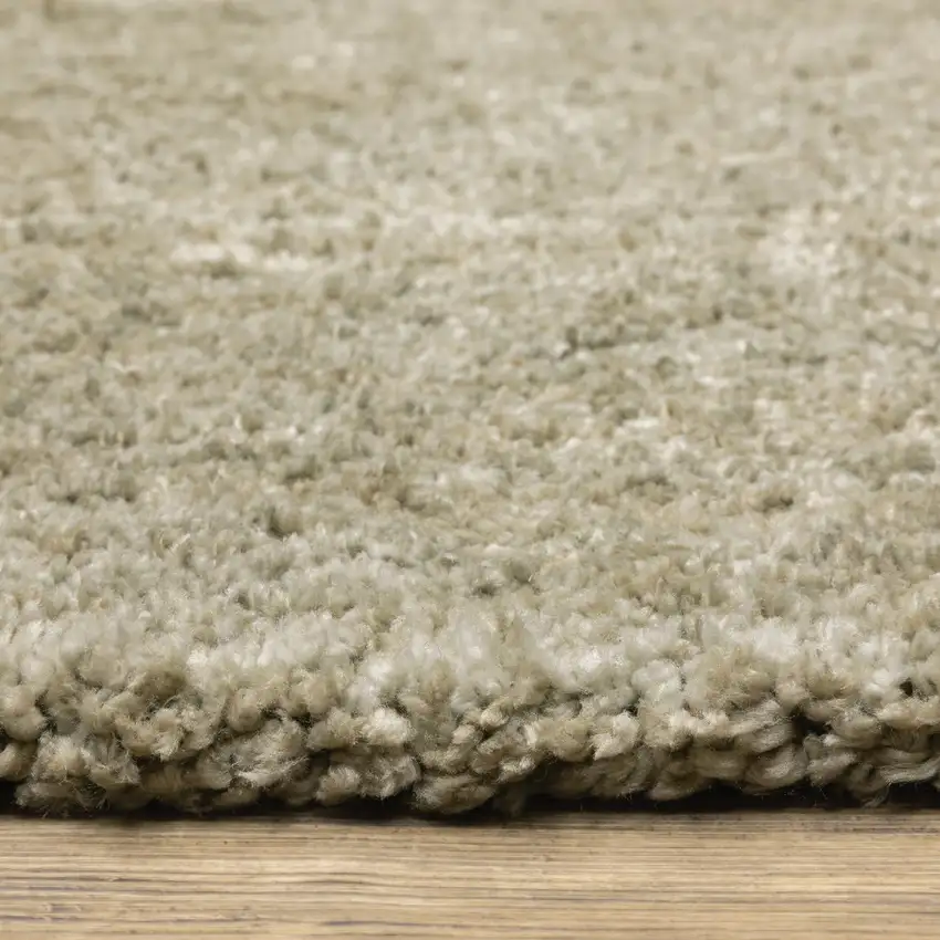 Stone Shag Power Loom Stain Resistant Area Rug Photo 4