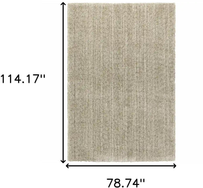 Stone Shag Power Loom Stain Resistant Area Rug Photo 10