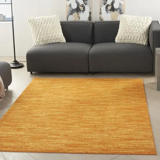 Orange Indoor Outdoor Area Rug Photo 5