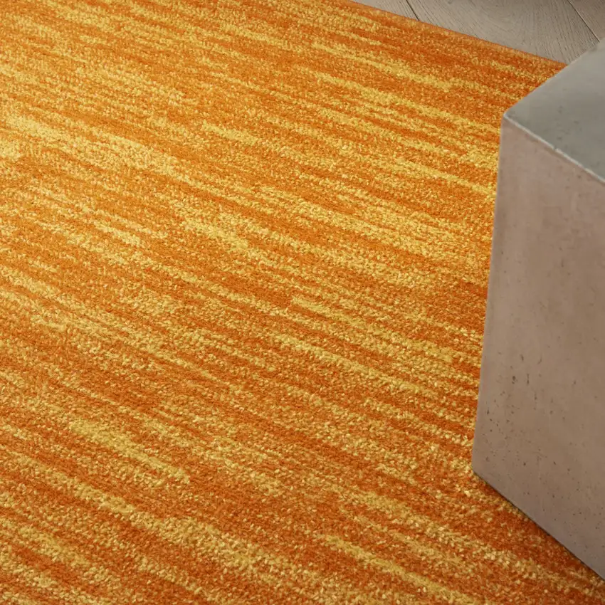 Orange Indoor Outdoor Area Rug Photo 4