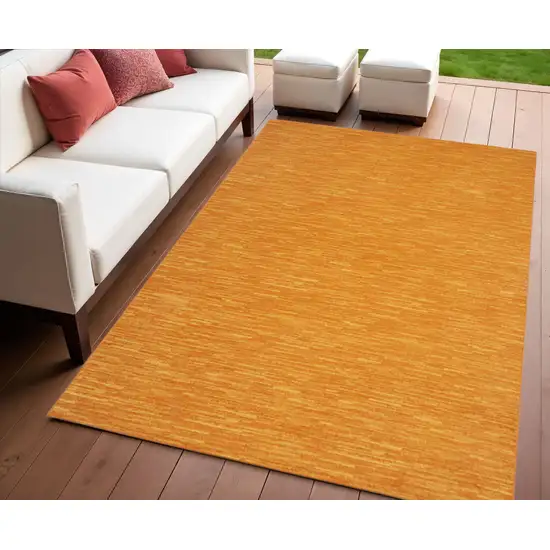 Orange Indoor Outdoor Area Rug Photo 1