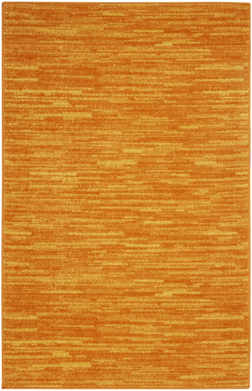 Orange Indoor Outdoor Area Rug Photo 2