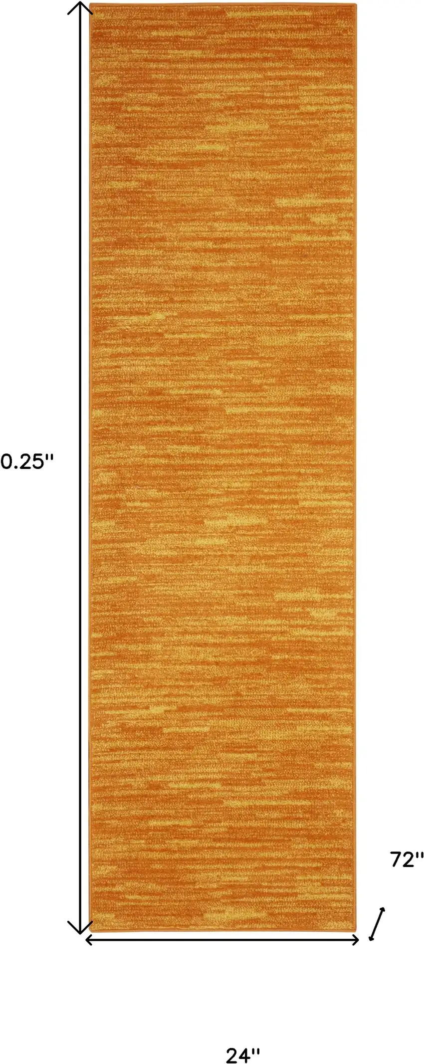 Sunburst Non Skid Indoor Outdoor Runner Rug Photo 5