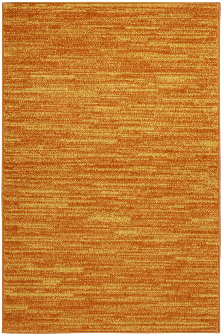 Orange Indoor Outdoor Runner Rug Photo 2